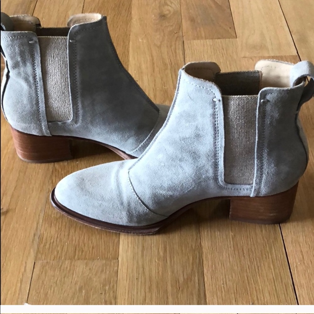 Rag & Bone Walker Boot - grey suede size 7
